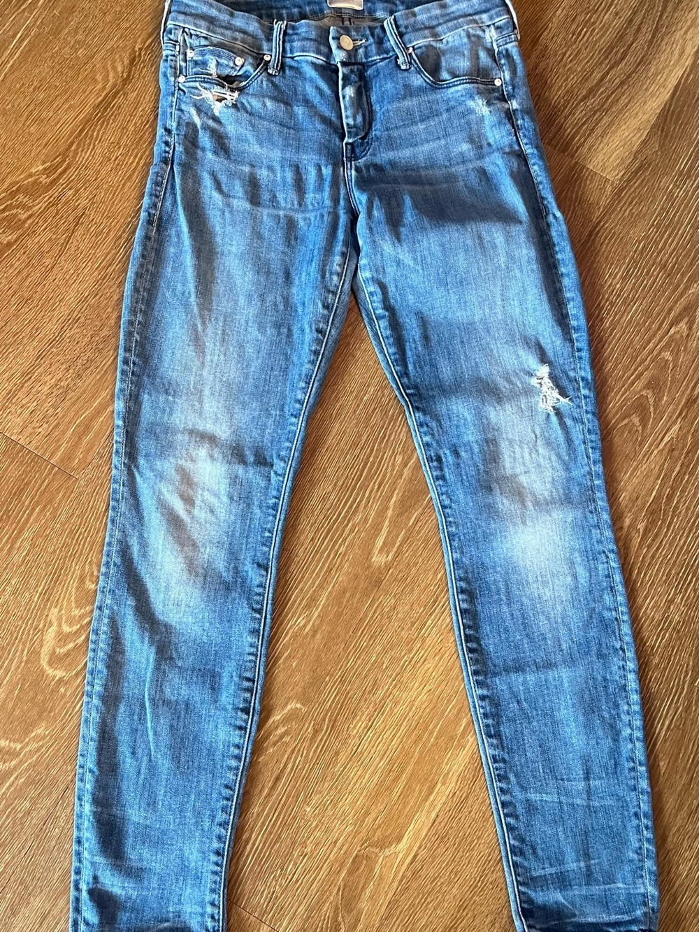 MOTHER Light Blue Skinny Jeans - Picture 4 of 10